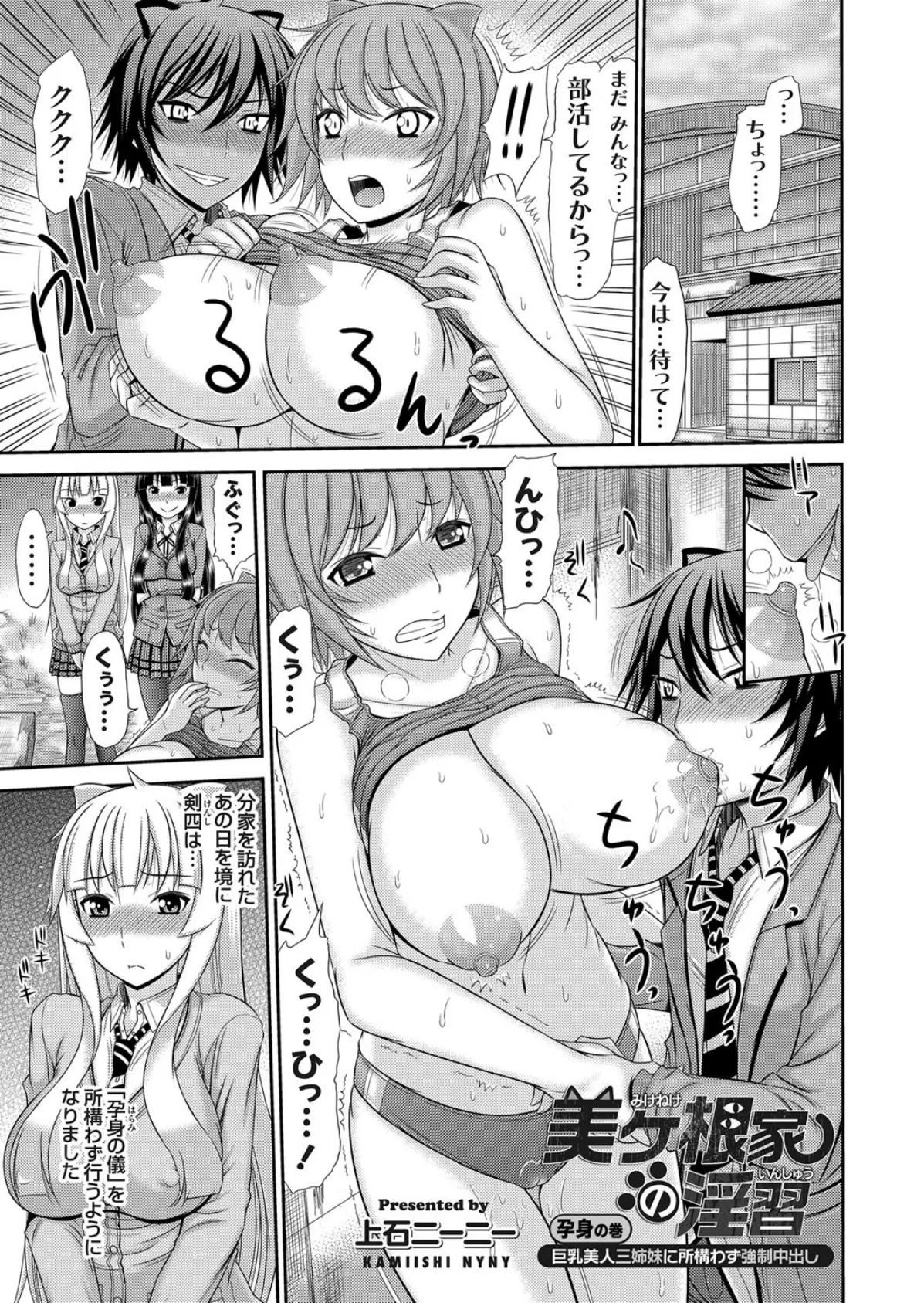 美ヶ根家の淫習 〜巨乳美人三姉妹に所構わず強●中出し〜 (6)